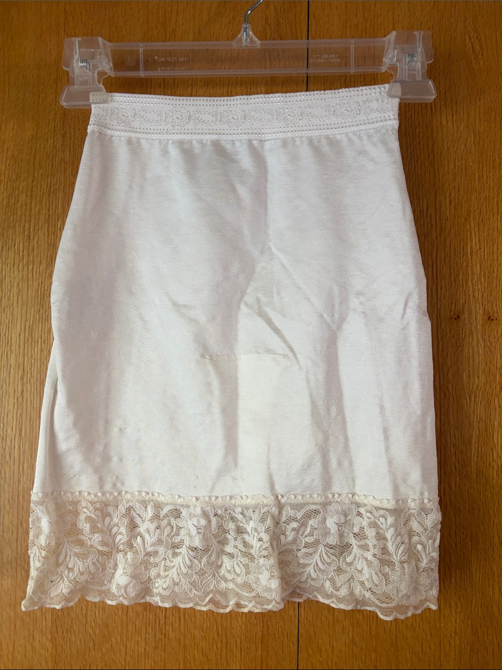 Vintage Flexees M ivory shapewear shaper slimmer panty satin lacy slip skirt